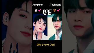 Raka Taka tak song Who is more Cute 🤔 Jk 💕 🆚 tae 💕 new 2024 btsarmy youtubeshort shortviral [upl. by Aritak177]