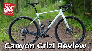 Canyon Grizl CF SL Review Adventure and bikepacking ready gravel bike [upl. by Holcman]