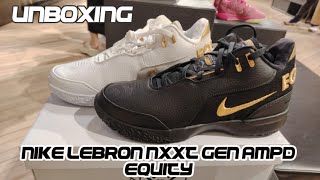 UNBOXING  Nike LeBron NXXT Gen AMPD “Equity” [upl. by Annelak]