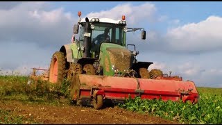 Rübenroden mit Fendt 936 und Gilles RB410 T [upl. by Rabin]