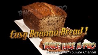 Easy Banana Bread Recipe  Super Moist [upl. by Ahsiuqram]