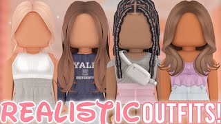 ROBLOX REALISTIC OUTFITS WITH CODES  LINKS  BLOXBURG BROOKHAVEN BERRY AVENUE [upl. by Brannon]