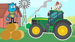 Trattori e lavori agricoli 🚜  Video divertente ed educativo per bambini [upl. by Stephens]