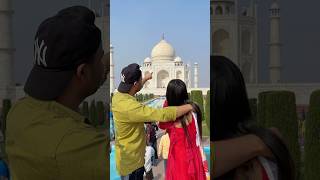 Aliza ka dream pura hogya🏰♥️ ytshorts ytshortsindia love couple tajmahal explore team500 [upl. by Tala]