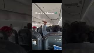 Bahamian flight turns into a mini concert [upl. by Tavey]