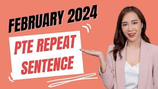 February 2024  PTE Repeat Sentence Prediction pte2024 [upl. by Hcaz]