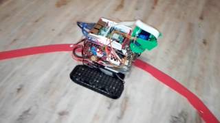 Computer vision PID linefollowing Robot on Raspberry Pi 3 Picamera and Arduino [upl. by Pacifica]