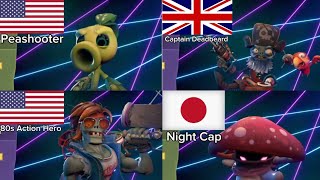 All Plants vs Zombies Battle for Neighborville Characters Nationality [upl. by Zurheide]