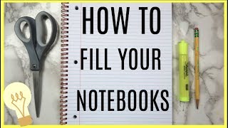 5 Ways to Fill Your Empty Notebooks Creative Journal Ideas [upl. by Tersina208]