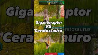 Gigantoraptor VS Ceratossauro gigantoceratoeditsthe cursed isle 🦖🦖🦖 [upl. by Ruffi]