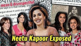 NEETU KAPOOR BEING MANIPULATIVE DISRESPECTING KATRINA amp DEEPIKA BECAUSE THEY DATED RANBIR [upl. by Ennej]