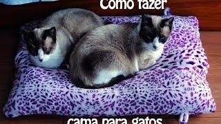 Como fazer uma cama para gatos a partir de um roupão  making a bed for cats [upl. by Hungarian]