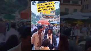 Shahrukh Khan  Gauri Khan Suhana khan Ranbir Kapoor Dancing At Anant Ambani Italy Wedding shorts [upl. by Ativoj692]