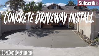 How to Pour and Install a Concrete Driveway [upl. by Trevorr858]