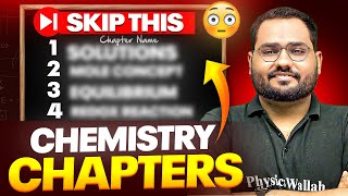 JEE MAINS 2025 Skip these Chapters For CHEMISTRY❌ High Priority Chapters🚨✅ [upl. by Sholom]