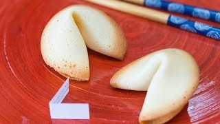 Homemade Fortune Cookies Recipe for Chinese New Year [upl. by Eerhs664]