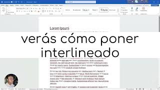 ¡Cómo poner interlineado en Word fácilmente [upl. by Groh]