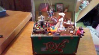 Vintage Enesco Animated Music Box that plays Toy Symphony [upl. by Ilaire575]