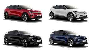 New Renault Megane ETech  Colours comparison [upl. by Relyt]