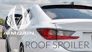 Best technique for installing car roof spoiler  AIMGAIN [upl. by Nylodnew]