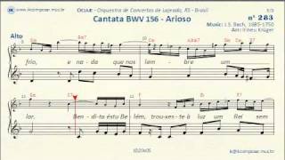 283  Cantata BWV 156 JSBach  Alto [upl. by Ynomrah905]