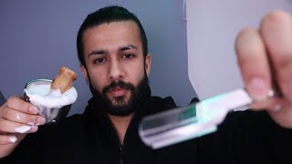 ASMR Giving You A Classic Straight Razor Shave 🪒 100 REAL Shave Simulation  Real Equipment [upl. by Cassy760]