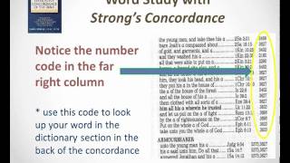 How to Use a Strongs Concordance [upl. by Monagan]