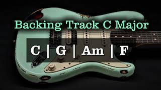 Rock Backing Track C Major  100 BPM  C G Am F  Guitar Backing Track [upl. by Ixela]