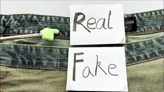 REAL BALENCIAGA JEANS vs FAKE from fashionreps premium sellers [upl. by Imij]