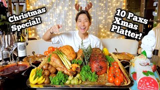 Epic 10 Pax Christmas Platter Eating Challenge  Team Zermatt Christmas Special [upl. by Fachini]