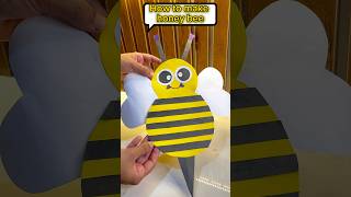 How to make Honeybee  Honeybee craft craftideas viralshorts trendinghshorts craft drawings [upl. by Tierza]