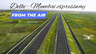 The amazing new DelhiMumbai expressway  Drone shots [upl. by Frantz]