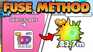 The BEST FUSING METHOD To Get STRONGEST PETS In PET SIMULATOR 99 BEST METHOD And MUCH MORE [upl. by Nyved]