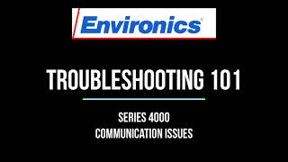 Troubleshooting Communication Issues  Environics Series 4000 [upl. by Aikyt]