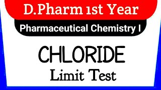 Limit Test for Chloride Practical Pharmaceutical Chemistry I DPharm First Year [upl. by Citron]