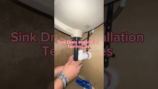 Sink Drain Installation Techniques shorts construction [upl. by Ninerb]