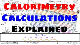 Calorimetry Calculations  Explained [upl. by Silecara479]