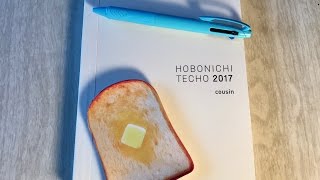 Hobonichi Techo Cousin A5 Planner 2017 Quick Look  Review [upl. by Yole]