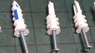 EZ Anchor Drywall Anchors  Self Drilling OOK Picture Hanging Screw Driller Toggle Cobra  Test [upl. by Katlin]