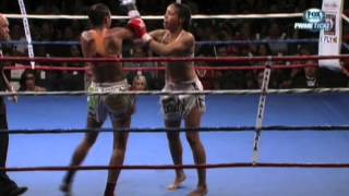 Miriam Nakamoto vs Julie Kitchen Pala Casino WCK Muay Thai  Thai Boxing Institute 3105965034 [upl. by Grishilda]