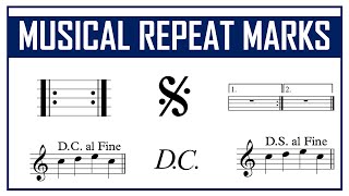 How To Apply Musical Repeat Marks Fine DC al Fine DS al Segno Repeat Sign etc [upl. by Oruam]