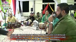 The Ganesh Utsav Foundation  2nd Night Ganesh Utsav Celebration offi Pt Sunil Seetahal Maharaj [upl. by Shiverick]