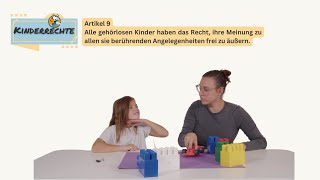 Artikel 9  Kinderrechte Forderungen in ÖGS mit Untertiteln [upl. by Crispas]