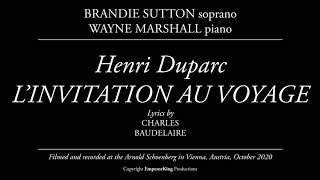 Brandie Sutton LInvitation au voyage by Henri Duparc [upl. by Beall]