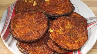 baingan bhaja recipe ll Shaheen Cooking indianrecipe recipe [upl. by Shurwood]