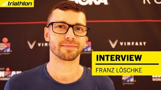 Franz Löschke quotDie Radstrecke selektiert ganz gutquot  IronmanWM Nizza 2023 [upl. by Trebron]