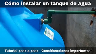 Como instalar un tanque de agua  Guía paso a paso [upl. by Staci]