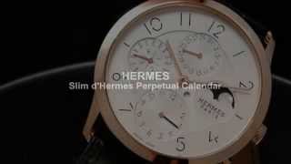 Baselworld 2015 Hermes Slim d’Hermes Perpetual Calendar [upl. by Jonah]