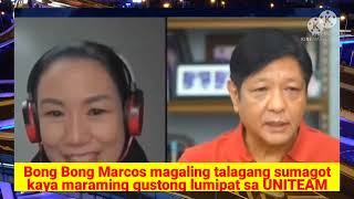 BBM magaling talagang sumagot sa lahat ng presidentiables [upl. by Weiler]