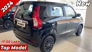 New Wagon R ZXI Plus 2024 Top Model  Maruti Suzuki WAGON R ZXI Plus Black Colour Review [upl. by Erbua]